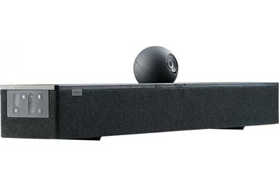All-in-One Videokonferenz-Soundbar mit Kamera Videokonferenz-Soundbar mit integrierter Kamera und hochwertigen Lautsprechern für Meetings und Konferenzräume.